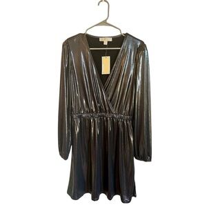 NWT Michael, Michael Kors gunmetal mini dress